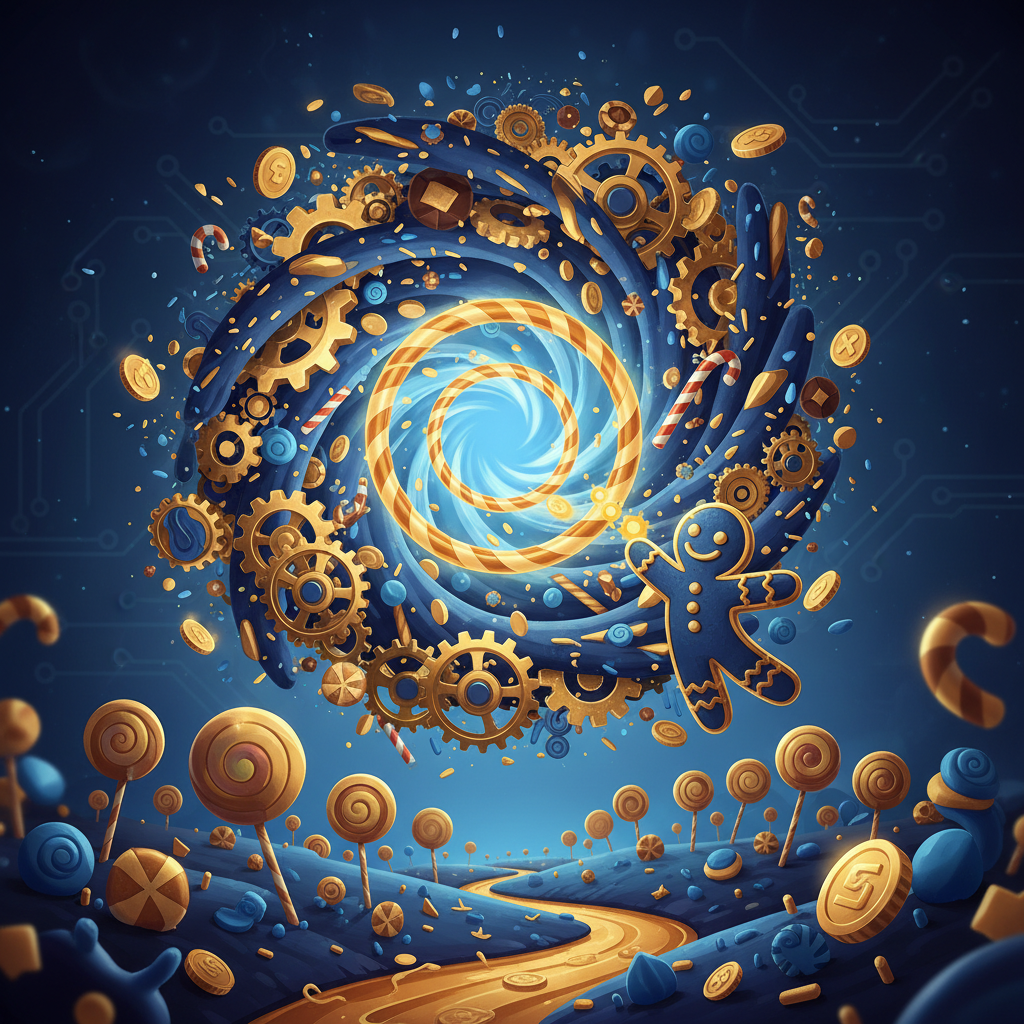 Sugar Rush 1000 demo zdarma, herní obrazovka s virtuálním kreditem